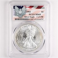 1993 Silver Eagle PCGS MS69