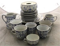 Lot of 22 Assorted Blue/White China Items