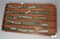 1988 Decorative train set with tray. Amtrack
