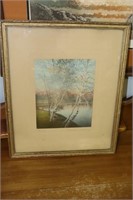 Framed Wallace Nutting Print "Grace" 15 1/4" X 18