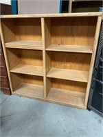 Double Book Shelf, Approx. 4' tall, Oak Look