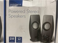 INSIGNIA POWERED STEREO SPEAKERS RETAIL $20