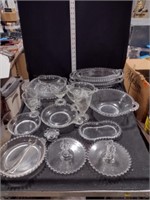 Assortment of Candlewick & Clear Glassware*