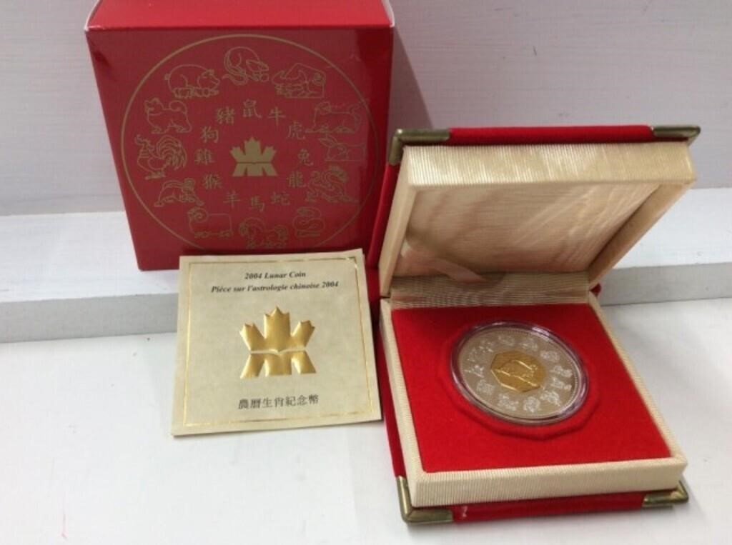 2004 R C M $15 Lunar Year Coin Year Of Monkey