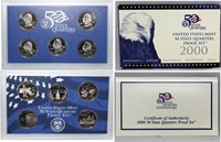 2008 United States Mint Proof Quarters Set - 5 Pie