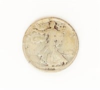 Coin Scarce 1917-S(Obv) Walking Liberty Half $$-F