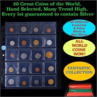 20 Great Coins of the World, hand selected, many t