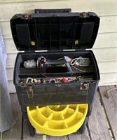 Toolbox and wheels and contents