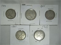 1943-68 CDN 25 CENT (QUARTERS)