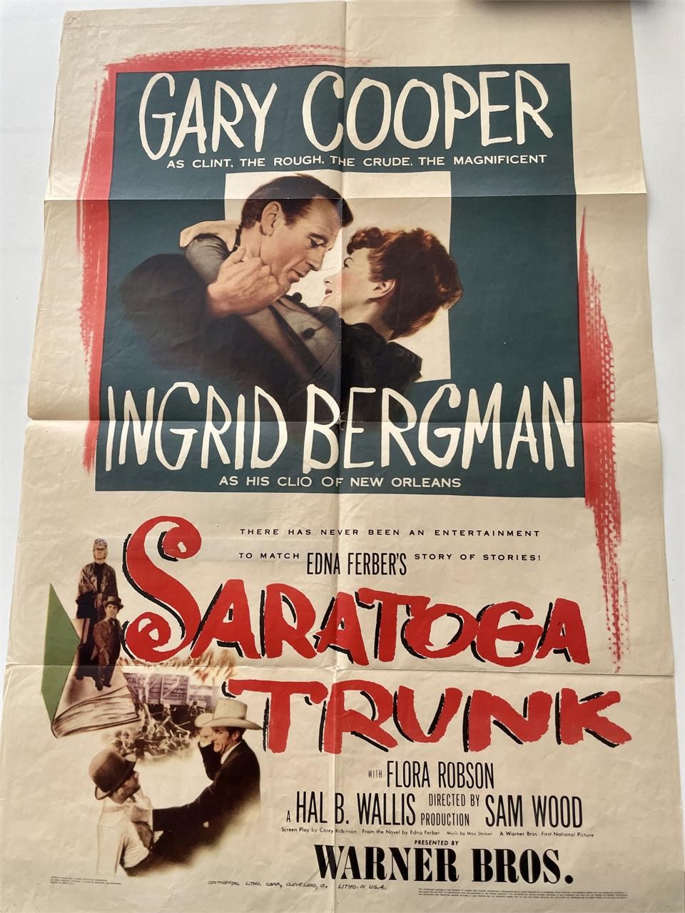 Saratoga Trunk vintage movie poster