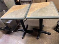 Green laminate table top seat for 2 or 4