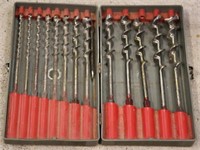 set of 13 wood auger bits