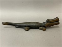1950s Brass Alligator Nutcracker