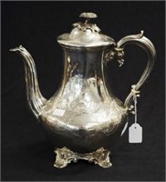 Victorian sterling silver coffee pot