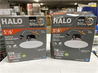 HALO RECESSED BAFFLE DOWNLIGHT X2