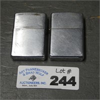 (2) Zippo Lighters