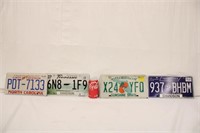 4 License Plates FL, TN, NC