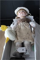 Duck House Heirloom Dolls Porcelain Doll