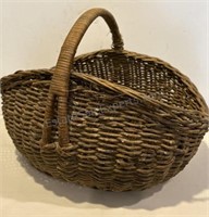 Handmade Wicker Basket Flower Gathering Basket