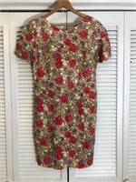 VINTAGE SANTA FE FLORAL PRINTED DRESS SIZE 10