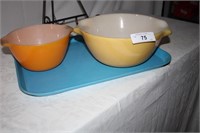 MID CENTURY FIRE KING MIXING BOWLS