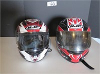 Pair Of HJC Helmets Full Face sz S & M