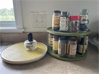 Lazy susan with spices