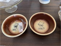 Vintage Watt Pottery Texas Chili Bowls