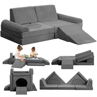 HAHASOLE Kids Couch, 12PCS Modular Kids Play