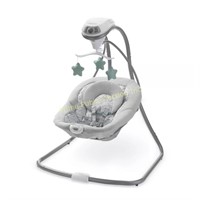 Graco $124 Retail Simple Sway Swing Mobile, IVY