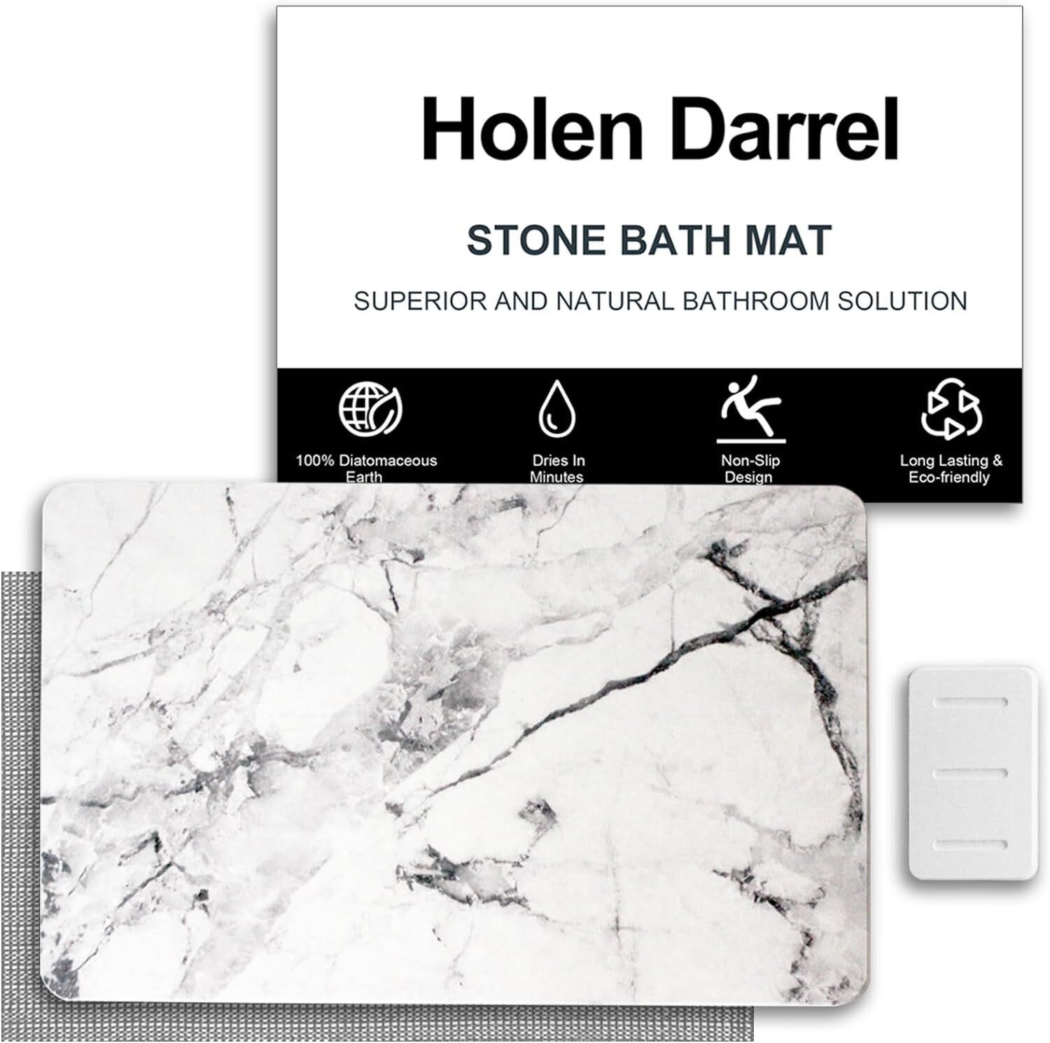 Holen Darrel Stone Bath Mat  Quick Dry Mat