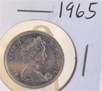 1965 Elizabeth II Canadian Silver Quarter