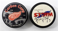RED WINGS 97/98 COMMEM PUCK &