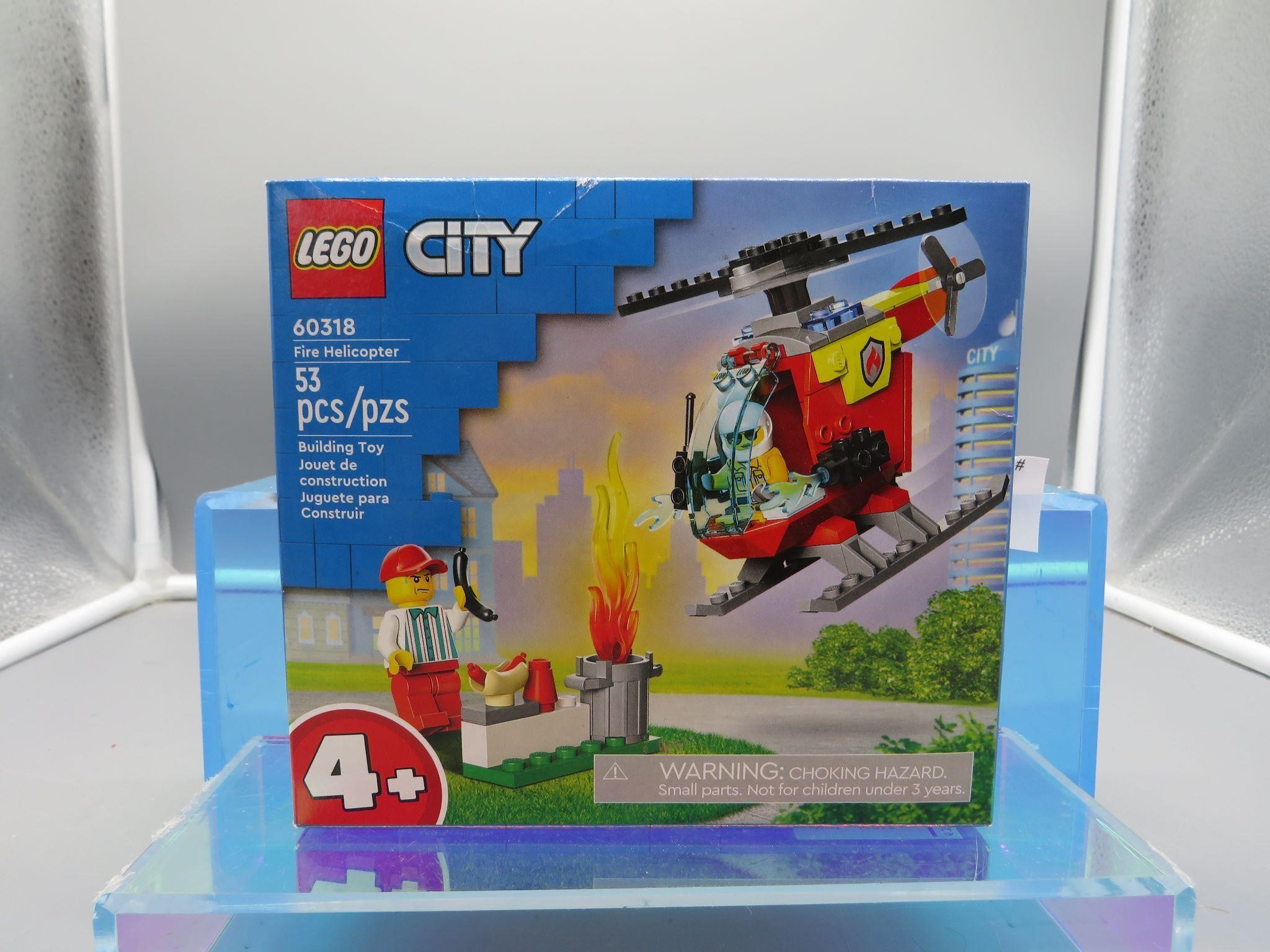 Lego City Fire Helicopter 53 pc. #60318 apps new