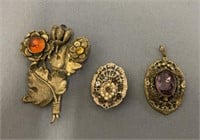 Vintage Jewelry- Brooches, Pendant