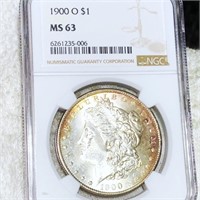 1900-O Morgan Silver Dollar NGC - MS63