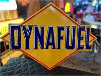 20 x 14” Dynafuel Metal Embossed Sign