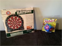 Electronic dartboard and twister game