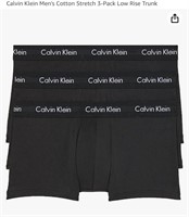 Calvin Klein Men's Cotton Stretch 3-Pack Trunk