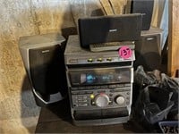 Sony 3 Disc, Double Cassette Stereo System & 4 Spe