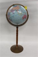 High Replogle World Globe on Stand 32"