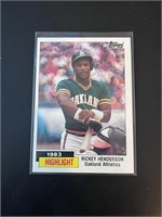 Rickey Henderson 1983 Highlight