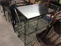 STAINLESS STEEL ROLLING RACK