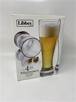 New Libbey Midtown Pilsner Glass, Clear. 3 pack!