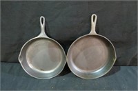 (2X) WAGNER #10 & #10 CAST IRON SKILLET