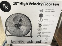2pack 20” high velocity floor fan