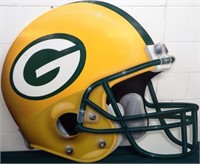 Huge Hand-Painted Green Bay Packers Helmet