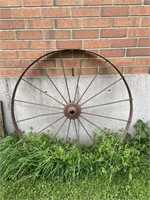 Large Antique Wagon Wheel