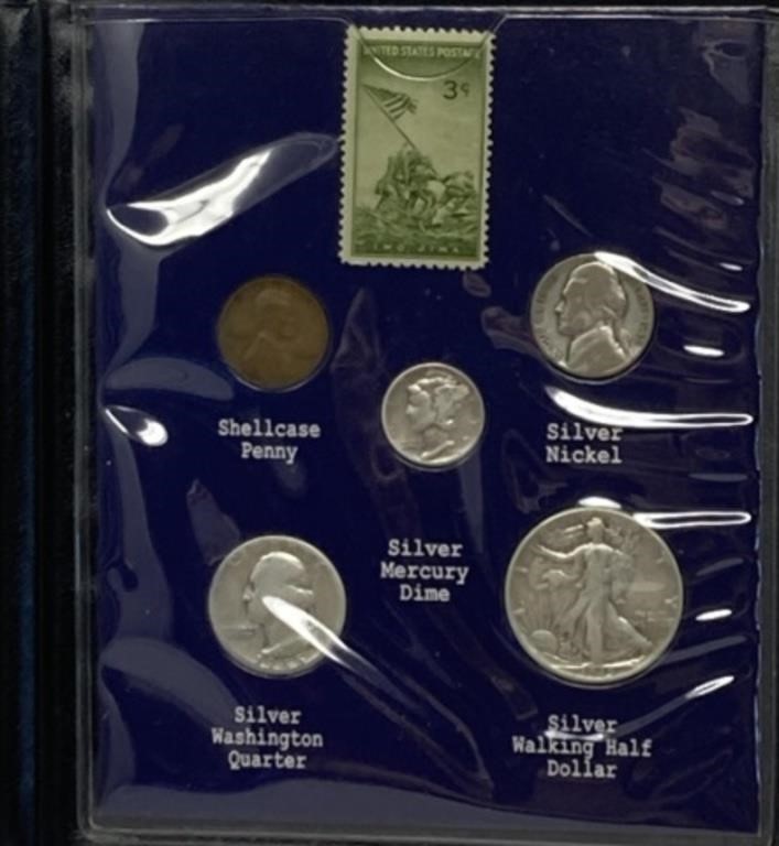 WWII Victory Coin and Stamp Collection