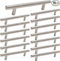 homdiy 15 Pack Brushed Nickel Cabinet Pulls 3 Inch